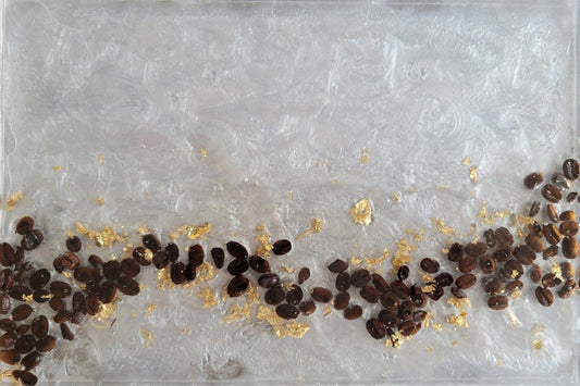 Resin Coffee Serving Tray - Small